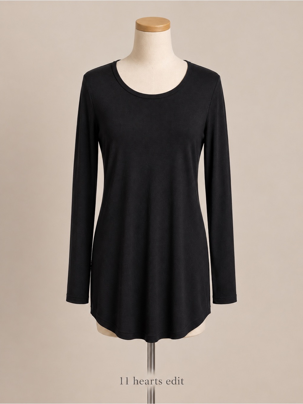 Lanston Black Micro Ribbed Mini Tunic Dress NWT Small